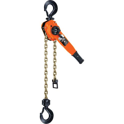 Series 653-A Ratchet Lever Hoist, 5' Lift, 6000 lbs. (3 tons) Capacity, Steel Chain NTL Industrial