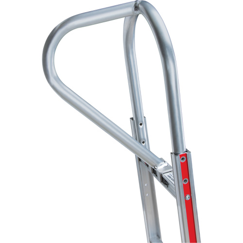 Knocked Down Hand Truck, P-Handle Handle, Aluminum, 52" Height, 500 lbs. Capacity NTL Industrial