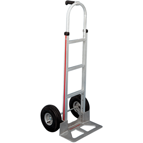 Knocked Down Hand Truck, Single Grip Handle, Aluminum, 52" Height, 500 lbs. Capacity NTL Industrial