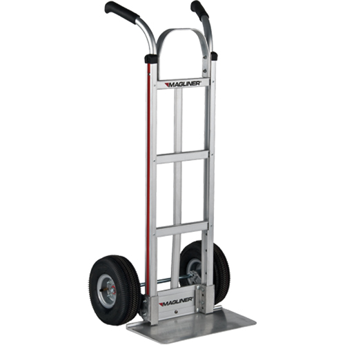 Knocked Down Hand Truck, Dual Handle, Aluminum, 48" Height, 500 lbs. Capacity NTL Industrial