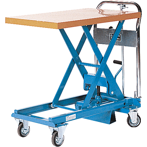 Dandy Lift Scissor Lift Table, 31-1/2" L x 19-7/10" W, Steel, 550 lbs. Capacity NTL Industrial