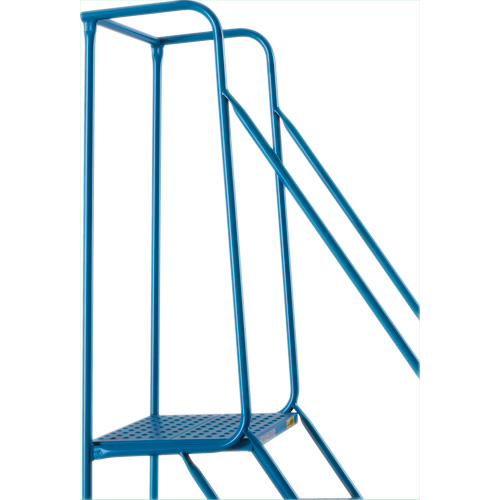 CSA-Certified Rolling Step Ladder with Locking Step, 8 Steps, 30" Step Width, 72" Platform Height, Steel NTL Industrial