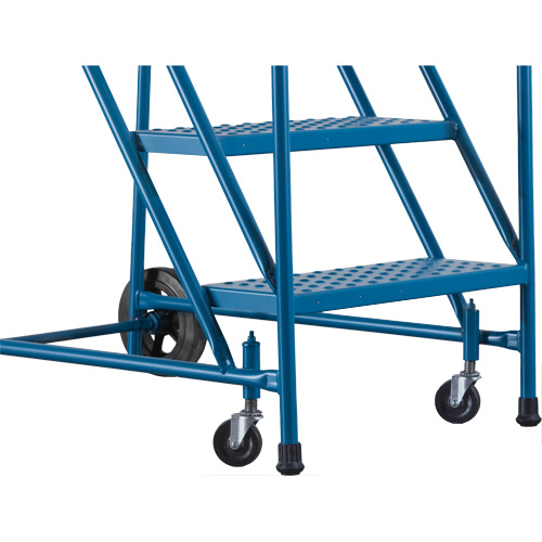 CSA-Certified Rolling Step Ladder, 5 Steps, 22" Step Width, 46" Platform Height, Steel NTL Industrial