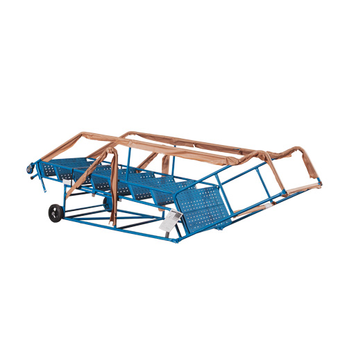 CSA-Certified Rolling Step Ladder with Locking Step, 8 Steps, 30" Step Width, 72" Platform Height, Steel NTL Industrial