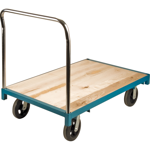 Heavy-Duty Platform Truck, 48" L x 30" W, 2000 lbs. Capacity, Rubber Casters NTL Industrial