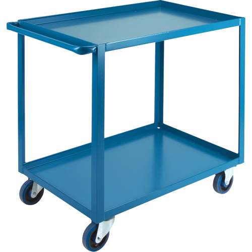 Heavy-Duty Shelf Carts, 2 Tiers, 24" W x 36" H x 39" D, 1200 lbs. Capacity NTL Industrial