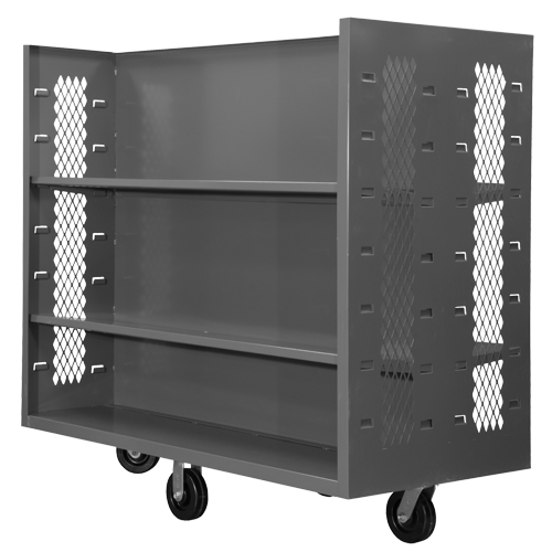 Wire Shelf Cart, Steel, 30" x 54" x 60", 1500 lbs. Capacity NTL Industrial