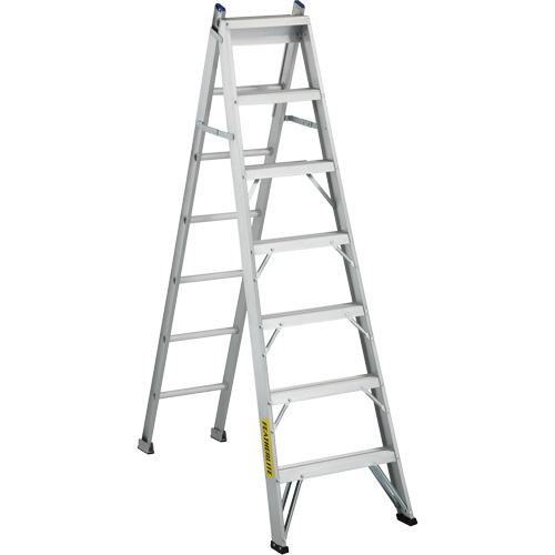 2700 Series Industrial Duty Multi-Way Ladders, 7', Aluminum, 250 lbs. Cap., ANSI 1, CSA 1 NTL Industrial