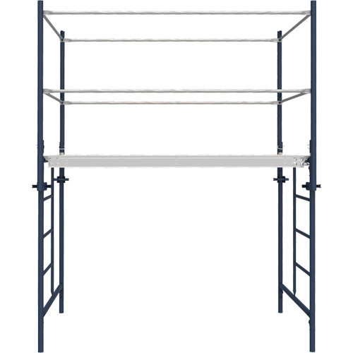 Accessoires pour &eacute;chafaudage - Poteau de garde-corps a/support, Poteau de garde-corps, 6" la x 56" h NTL Industrial