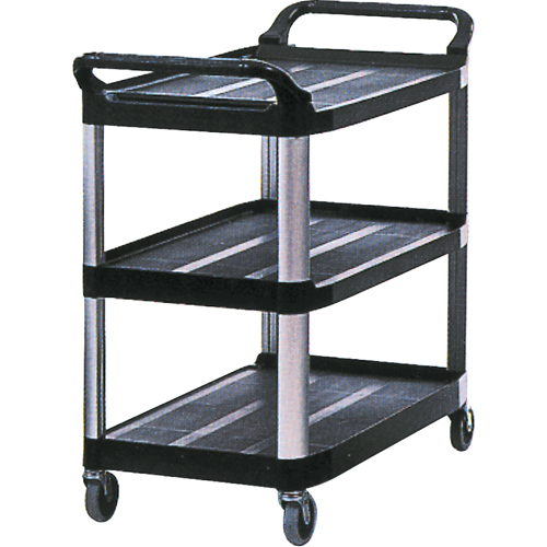 Utility Cart, 3 Tiers, 20" x 37" x 33-5/8", 300 lbs. Capacity NTL Industrial