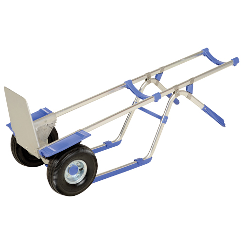 Ergonomic Hand Truck, Combination Handle, Aluminum, 52" Height, 350 lbs. Capacity NTL Industrial