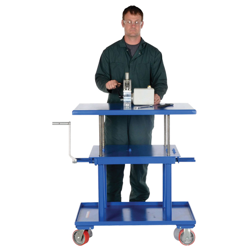 Hydraulic Lift Table, 24" L x 36" W, Steel, 2000 lbs. Capacity NTL Industrial