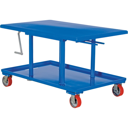 Table &eacute;l&eacute;vatrice &agrave; montant, 42" lo x 30" la, Acier, Capacit&eacute; 2000 lb NTL Industrial