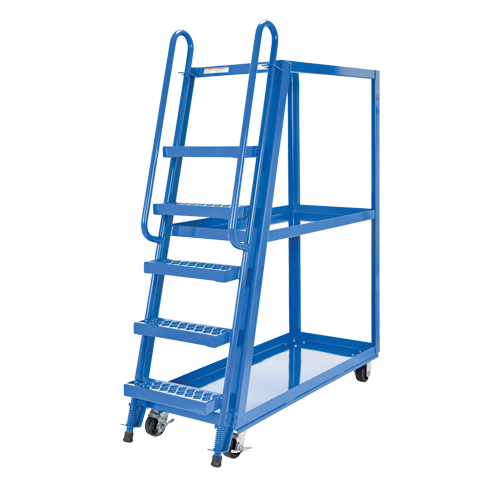 Stock Picking Cart, Steel, 21-7/8" W x 56-1/8" D, 3 Shelves, 1000 lbs. Capacity NTL Industrial