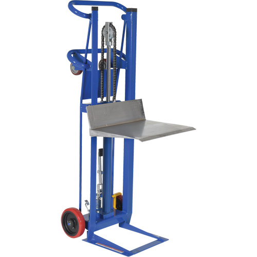 Hydra Lift Platform Stacker, Foot Pump Operated, 750 lbs. Capacity, 52" Max Lift NTL Industrial