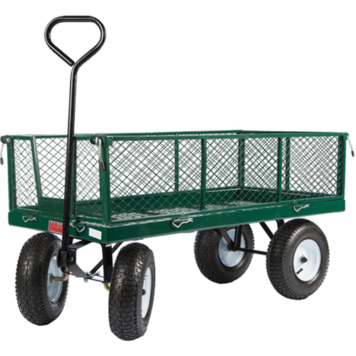 Chariots a/c&ocirc;t&eacute;s rabattables, 24" la x 48" la x Capacit&eacute; 800 lb NTL Industrial