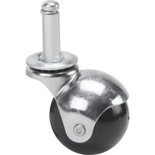 Roulette zingu&eacute;e, Pivotant avec frein, Diam&egrave;tre 2" (50,8 mm), Capacit&eacute; 200 lb (91 kg) NTL Industrial