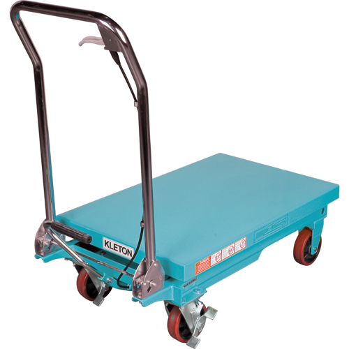 Heavy-Duty Hydraulic Scissor Lift Table, 32" L x 19-3/4" W, Steel, 660 lbs. Capacity NTL Industrial