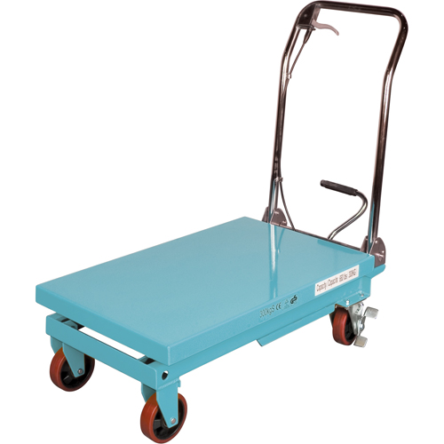 Heavy-Duty Hydraulic Scissor Lift Table, 32" L x 19-3/4" W, Steel, 660 lbs. Capacity NTL Industrial