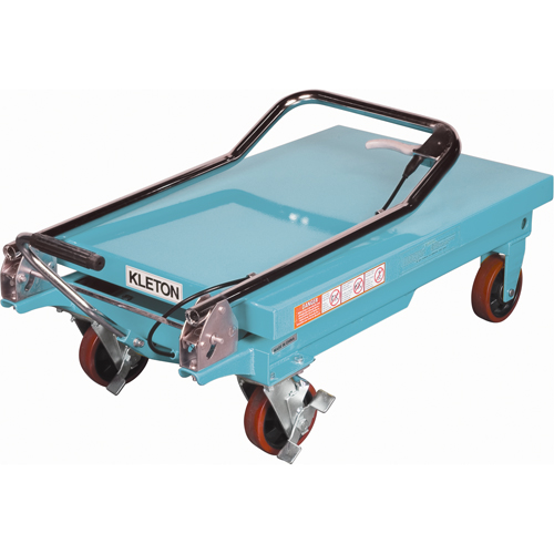 Heavy-Duty Hydraulic Scissor Lift Table, 32" L x 19-3/4" W, Steel, 660 lbs. Capacity NTL Industrial