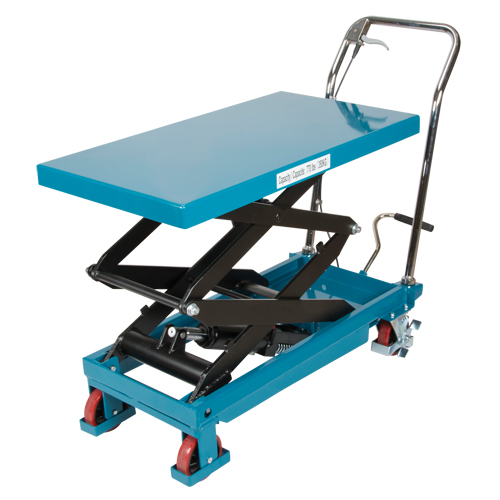 Heavy-Duty Hydraulic Scissor Lift Table, 35-3/4" L x 19-3/4" W, Steel, 770 lbs. Capacity NTL Industrial
