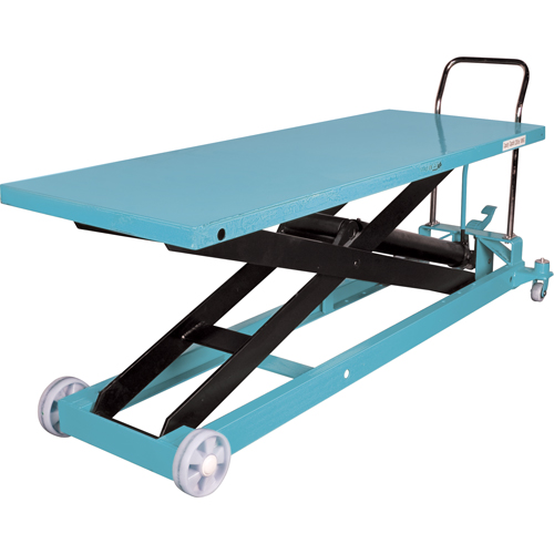 Table &eacute;l&eacute;vatrice robuste &agrave; ciseaux hydraulique, 80-1/8" lo x 29-1/2" la, Acier, Capacit&eacute; 2200 lb NTL Industrial