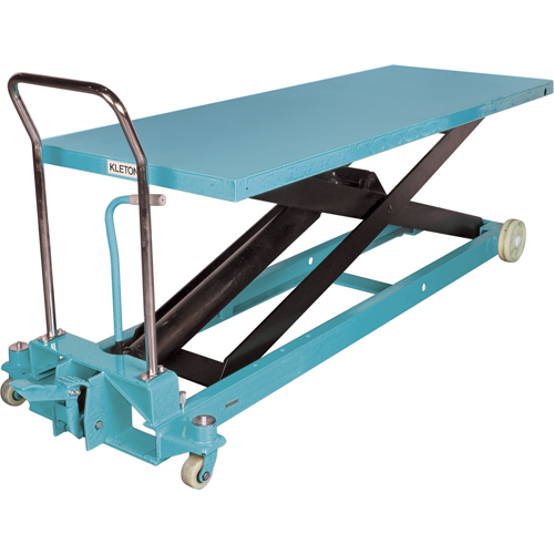 Table &eacute;l&eacute;vatrice robuste &agrave; ciseaux hydraulique, 80-1/8" lo x 29-1/2" la, Acier, Capacit&eacute; 2200 lb NTL Industrial