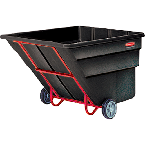 Chariot basculeur en acier, Poly&eacute;thyl&egrave;ne, 2 vg³, Capacit&eacute; de charge de 2300 lb NTL Industrial