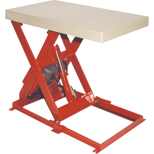 Table &eacute;l&eacute;vatrice &agrave; ciseaux, Acier, 36" lo x 20" la, Capacit&eacute; 1100 lb NTL Industrial