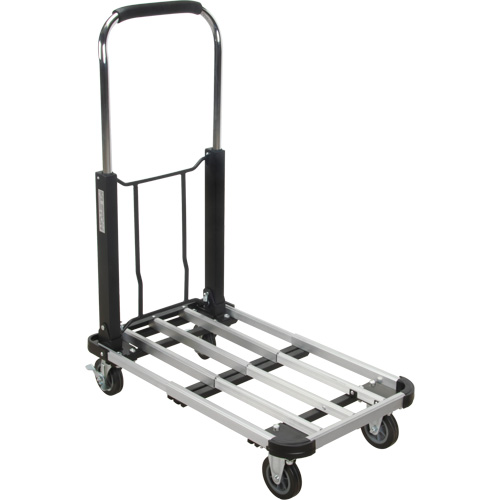 Foldable Platform Trucks, Aluminum, 300 lbs., 28" L x 16" W, 32" High NTL Industrial