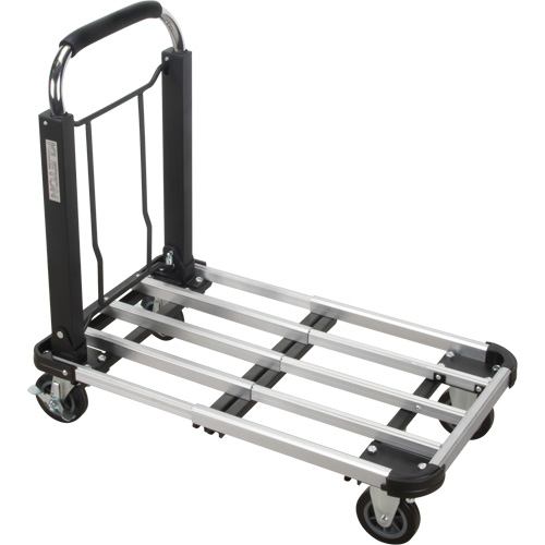 Foldable Platform Trucks, Aluminum, 300 lbs., 28" L x 16" W, 32" High NTL Industrial