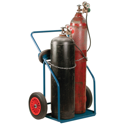 Chariots pour bouteilles de gaz, Roues Caoutchouc, Base de , 1000 lb NTL Industrial