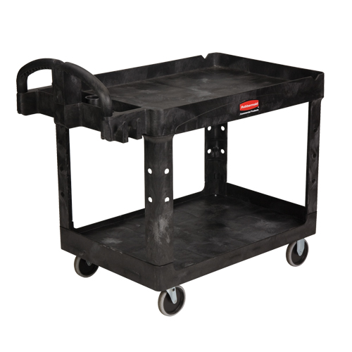 Heavy Duty Utility Cart - 4520-88, 2 Tiers, 25-1/4" x 39" x 44", 500 lbs. Capacity NTL Industrial