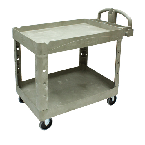 Chariot utilitaire robuste - 4520-88, 2 tiers, 25-1/4" x 39" x 44", Capacit&eacute; 500 lb NTL Industrial