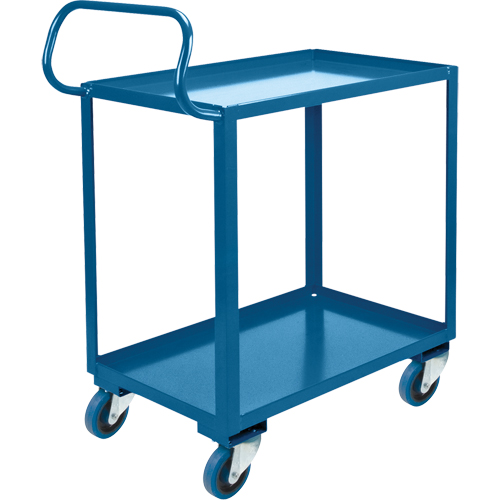 Ergonomic Shelf Truck, 800 lbs. Capacity, Steel, 26" W x 37" H x 38" D, Lip Up NTL Industrial