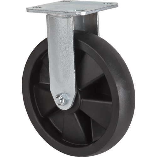 Hi-Temp Caster, Rigid, 8" (203.2 mm), Nylon, 1000 lbs. (453 kg.) NTL Industrial