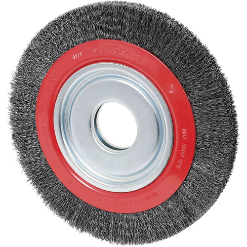 Disque &agrave; fils cr&ecirc;p&eacute;s, 12" dia., Fils 0,014", Arbre 2" NTL Industrial