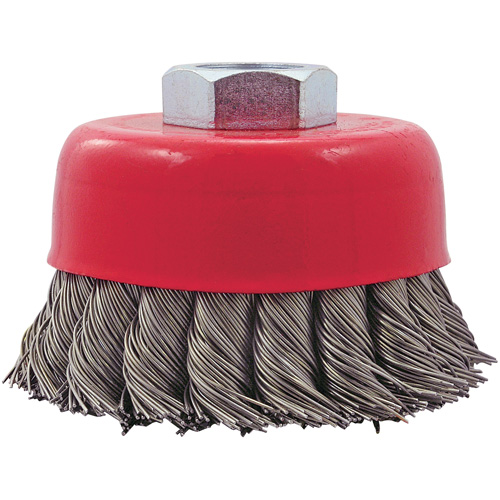 CK3201T Brosse fils nou&eacute;s torsad&eacute;s, 3" dia. x 5/8"-11 arbre NTL Industrial