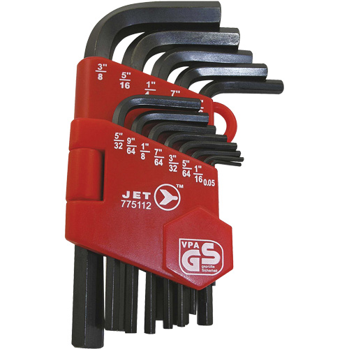 JHK-13 Short Arm Hex Key Set, 13 Pcs., Imperial NTL Industrial