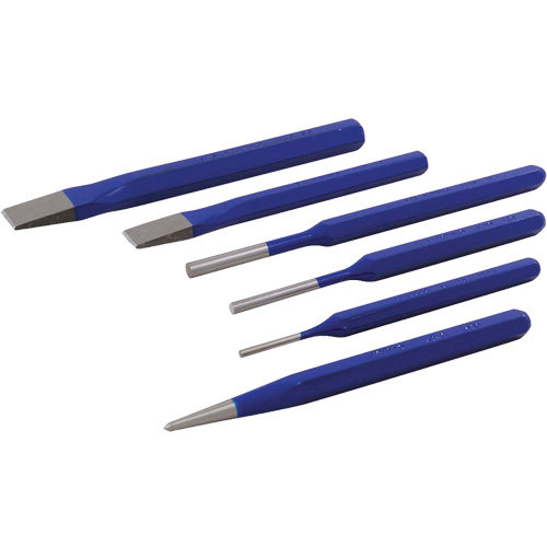 Punch & Chisel Set, 6 Pieces NTL Industrial
