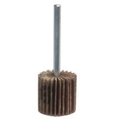 Mini-meule &agrave; lamelles avec moyeu, Oxyde d'aluminium, Grain 120, 1" x 1/2" x 1/4" NTL Industrial