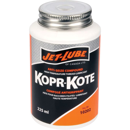 Compos&eacute; pour les colliers de forage et joints doutillage sur les chantiers p&eacute;trolif&egrave;res Kopr-Kote, 225 ml, Canette &agrave; dessus brosse, 450°F (232°C) Temp max. NTL Industrial