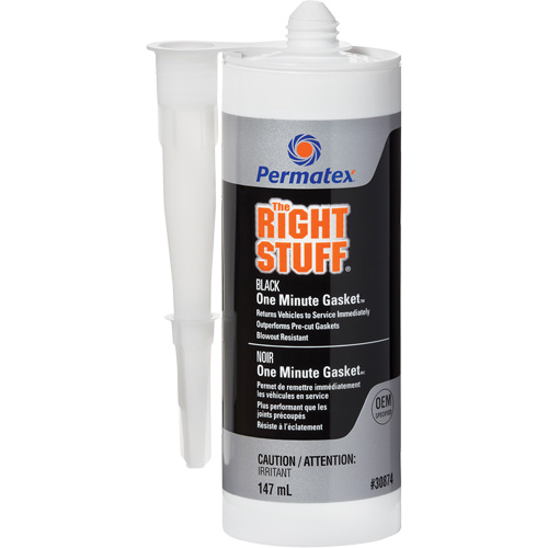 The Right Stuff&reg; Gasket Maker, Cartridge, Black NTL Industrial
