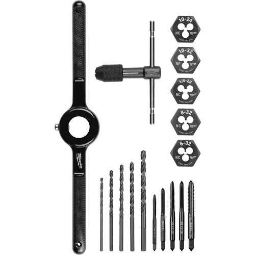 Jeu de tarauds et fili&egrave;res, 17 Morceaux NTL Industrial