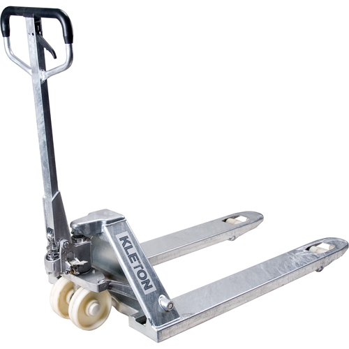 Manual Pallet Trucks, Galvanized, 42" L x 27" W, 5500 lbs. Capacity NTL Industrial
