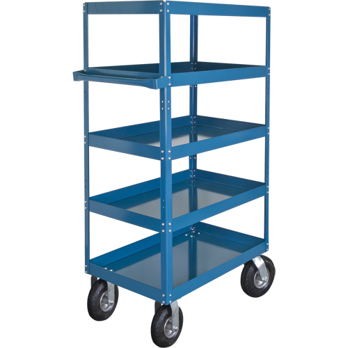 Shelf Carts , 5 Tiers, 24" W x 65" H x 36" D, 900 lbs. Capacity NTL Industrial