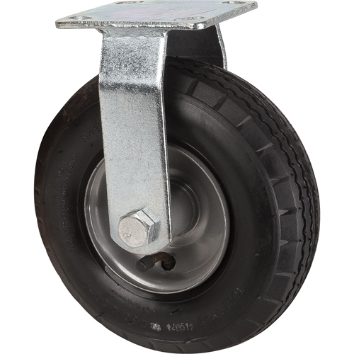 Roulettes pneumatiques, Fixe, 8" (203,2 mm), Pneumatique, 350 lb (158,8 kg) NTL Industrial