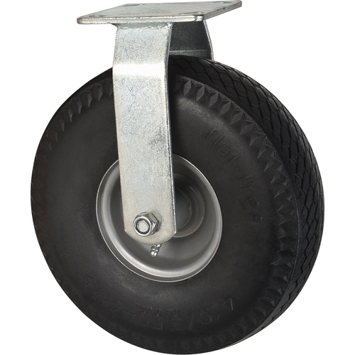 Roulettes anticrevaisons, Fixe, 10" (254 mm), Anticrevaison, 300 lb (136 kg) NTL Industrial