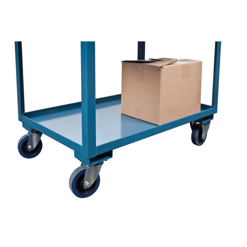 Deep Lipped Service Cart, 2 Tiers, 24" W x 47" H x 36" D, 1200 lbs. Capacity NTL Industrial