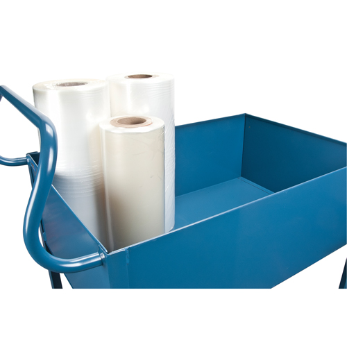 Deep Lipped Service Cart, 2 Tiers, 24" W x 47" H x 36" D, 1200 lbs. Capacity NTL Industrial